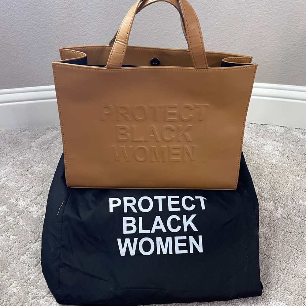 CISE Protect Black Women Vegan Leather Bag